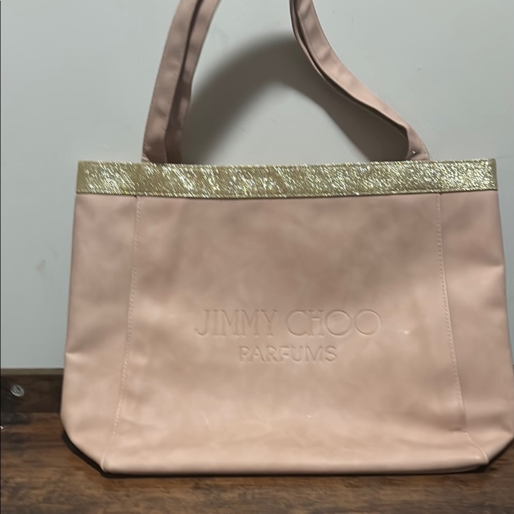 Jimmy Choo Pink and Gold Women's Bag